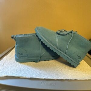 Men uggs size 10 in a baby blue color never used new